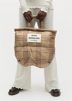 Light ripstop Aop pillow bag Cornstalk/Cocoa Brown Mads Nørgaard 